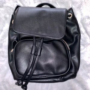 Mini Black Backpack Purse